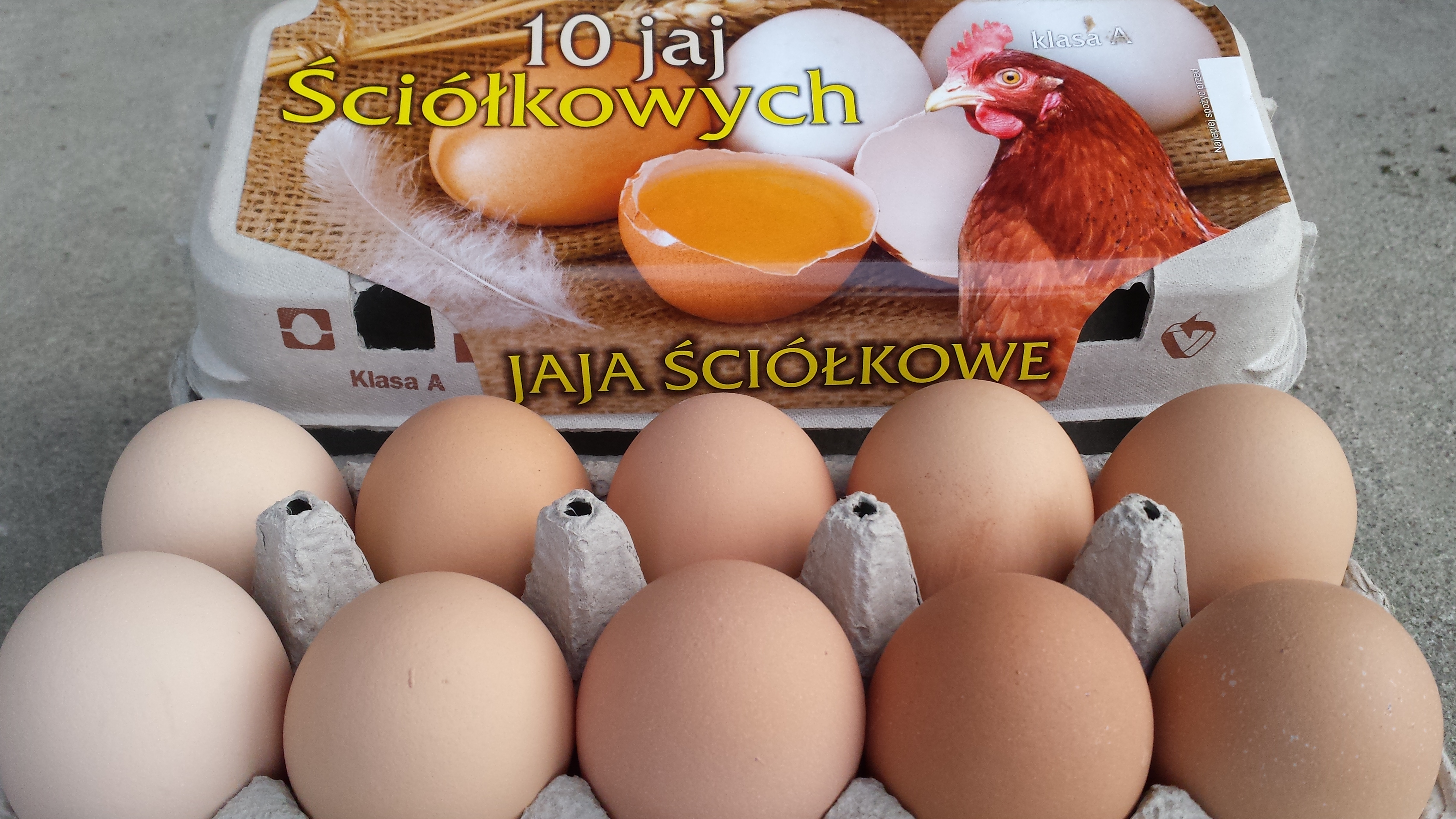 Jaja klasy wagowej M (53 - 63g) - 10 szt.